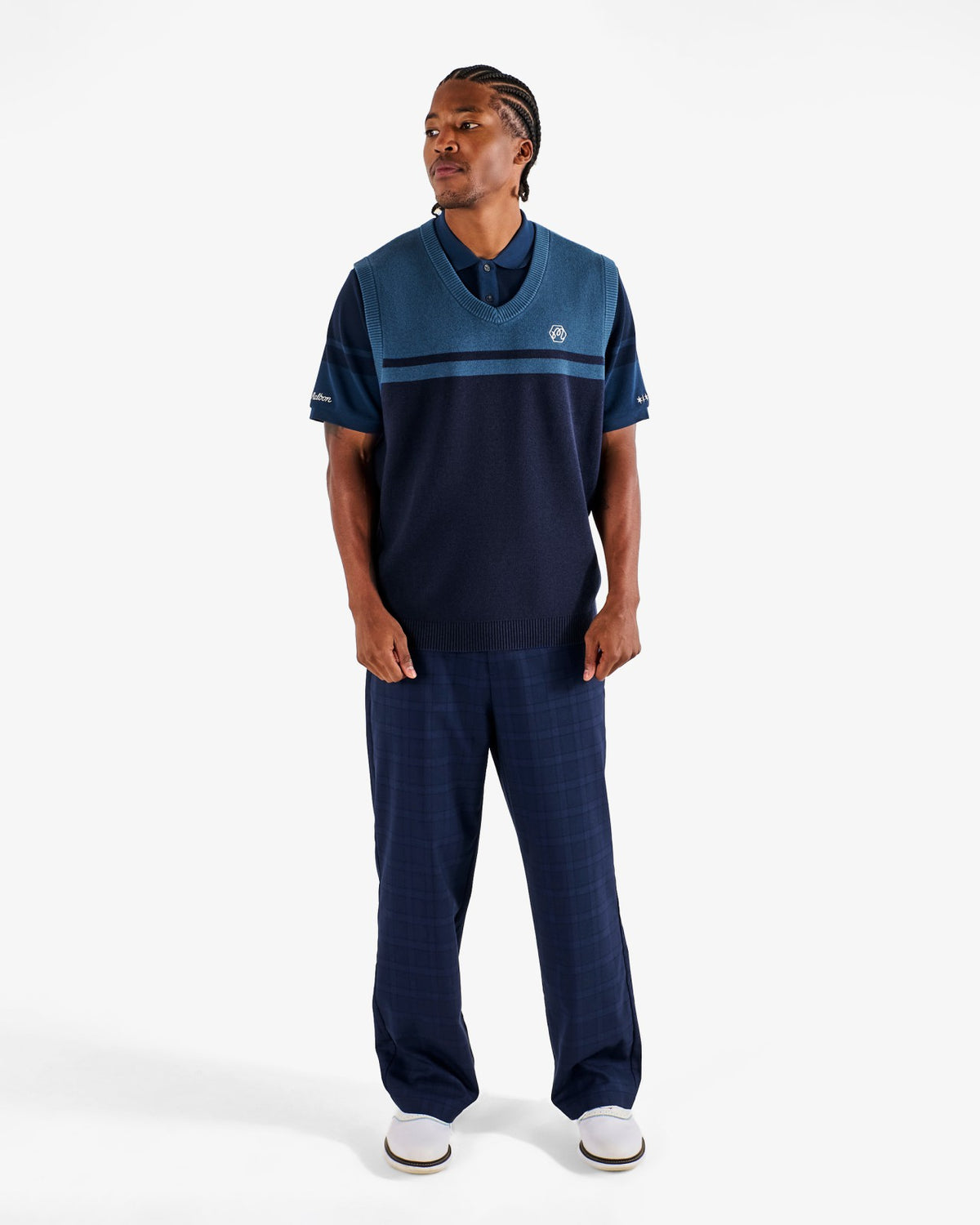 Malbon Bettinardi Sweater Vest - Maritime Blue