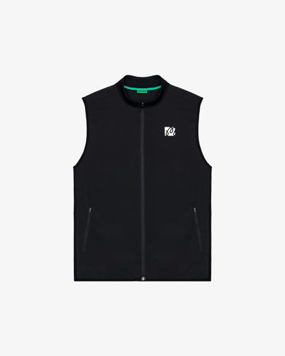 Malbon Performance Ribbed Panel Vest - Black