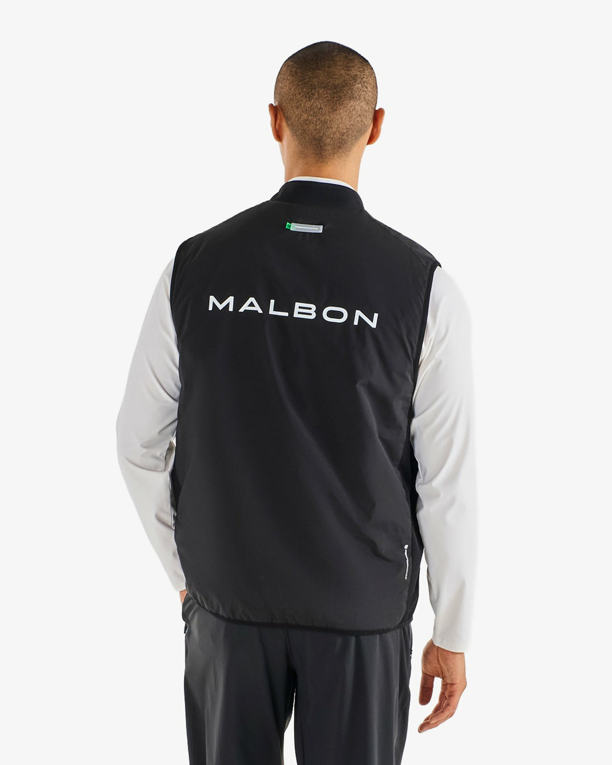Malbon Performance Ribbed Panel Vest - Black