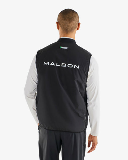 Malbon Performance Ribbed Panel Vest - Black