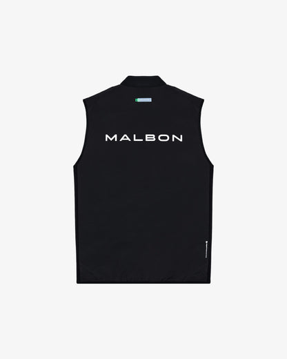 Malbon Performance Ribbed Panel Vest - Black