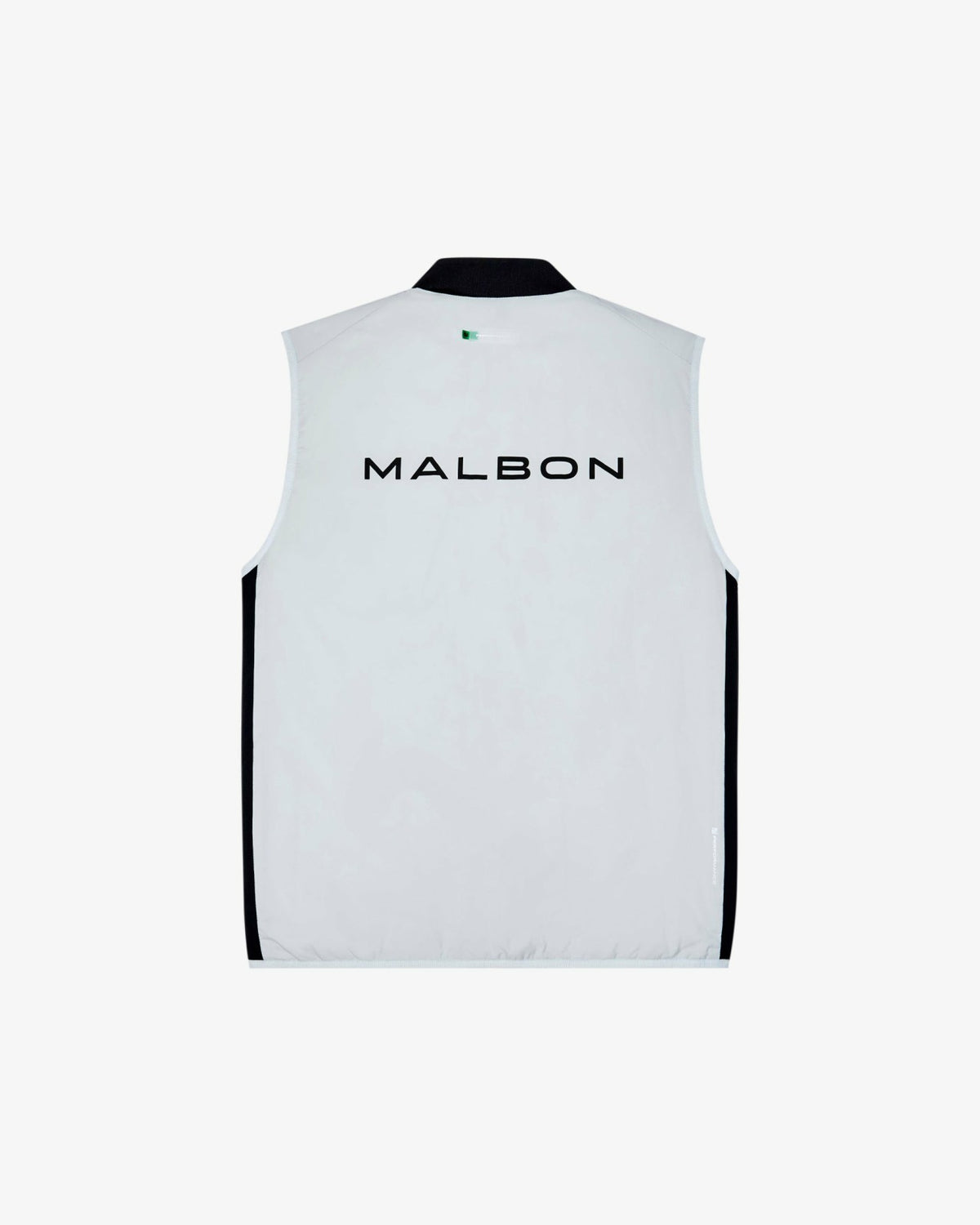 Malbon Performance Ribbed Panel Vest - Silver / Black