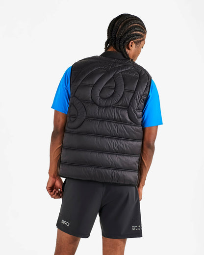 Malbon Mrc Padded Vest - Jet Black