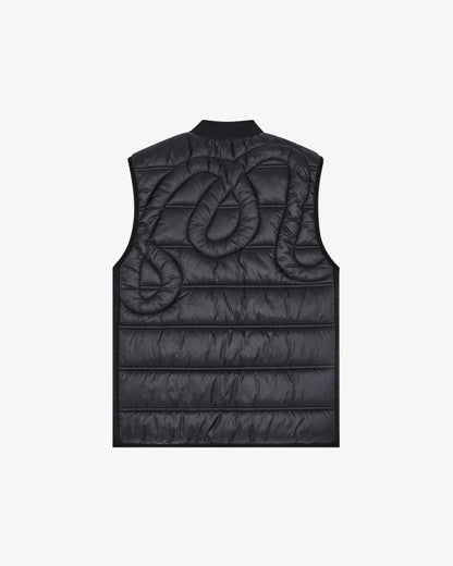 Malbon Mrc Padded Vest - Jet Black
