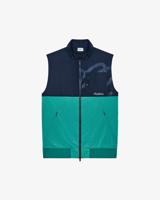 Malbon Finca Vest - Black / Marine Green