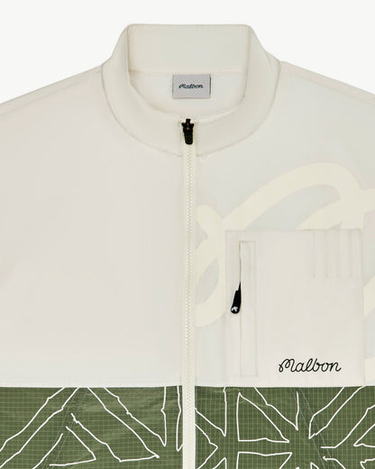 Malbon Finca Vest - Cream / Olivine