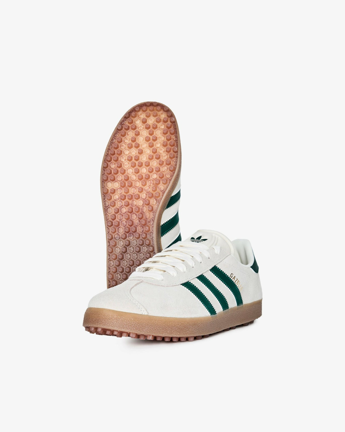 Malbon Malbon Gazelle Golf Shoe - Ivory / Malbon Green