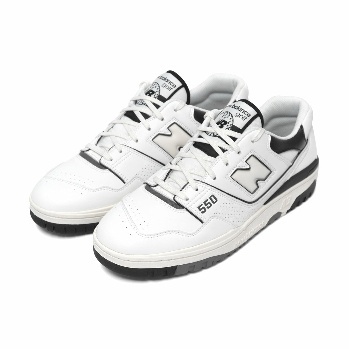 Malbon New Balance 550 Golf Shoe - White/Black