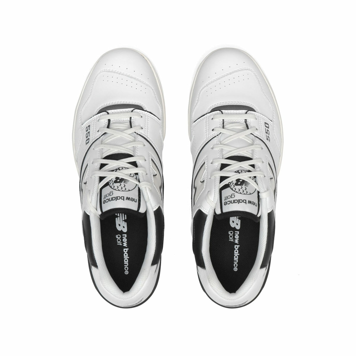 Malbon New Balance 550 Golf Shoe - White/Black