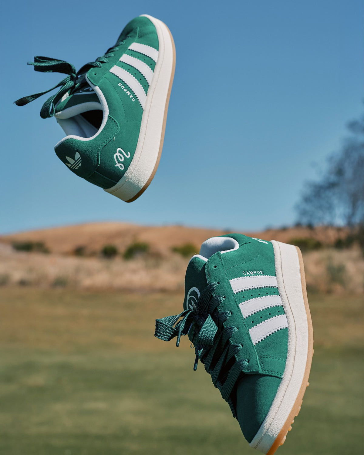 Malbon Malbon X Adidas Campus Golf Shoe - Dark Green