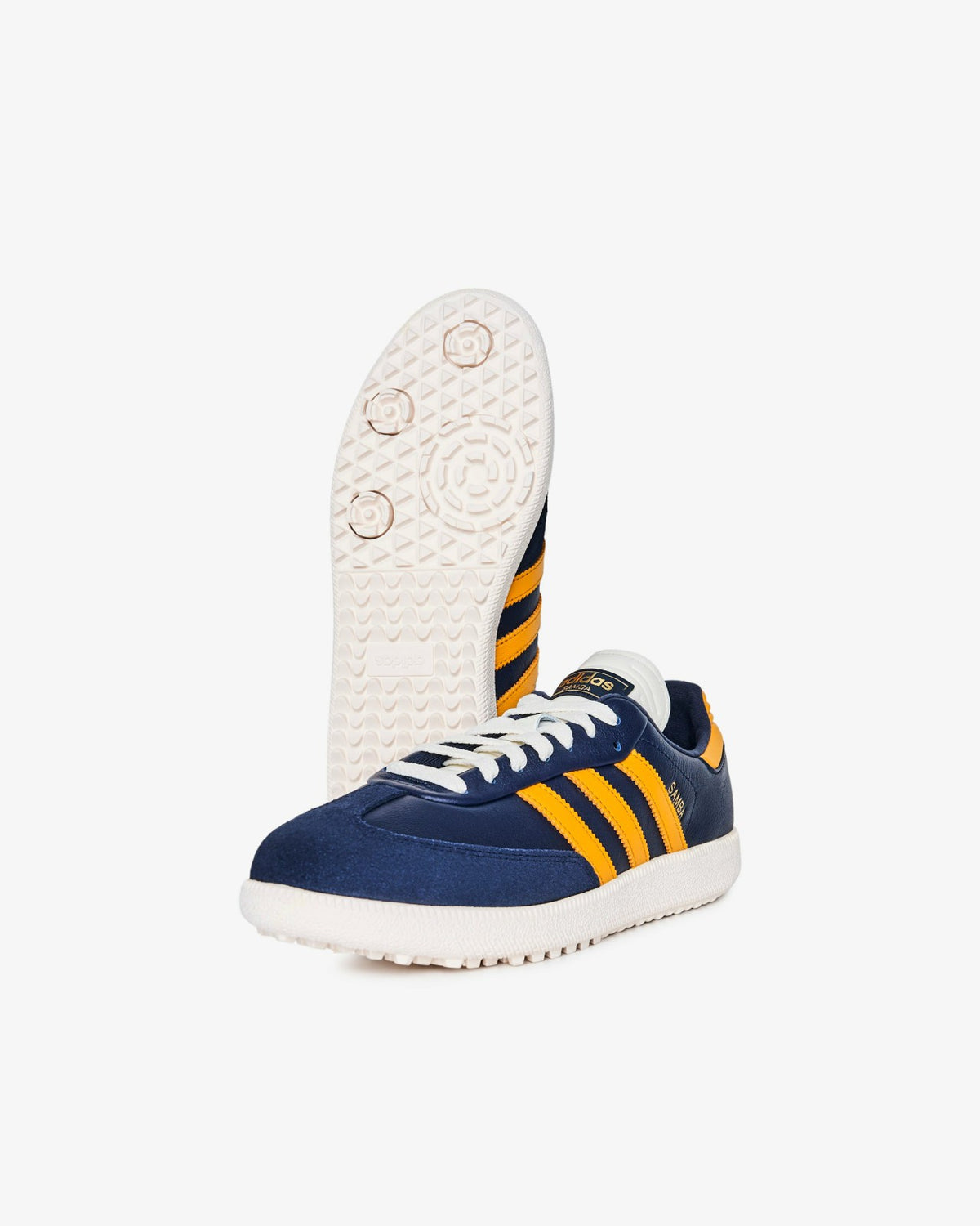 Malbon Malbon Samba Golf Shoe - Navy / Saffron