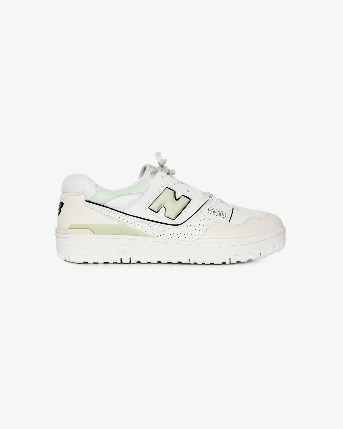 Malbon New Balance 550 Golf Shoe - White/Sweetgrass
