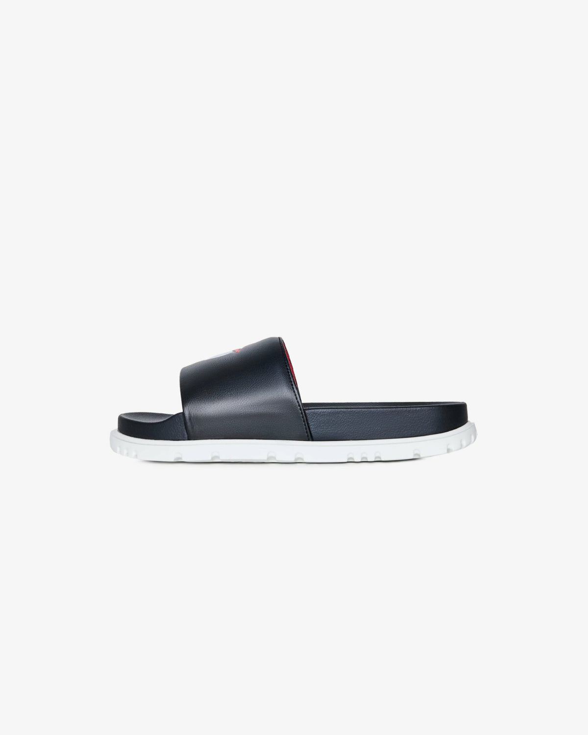 Malbon Buckets Slide - Black/Red