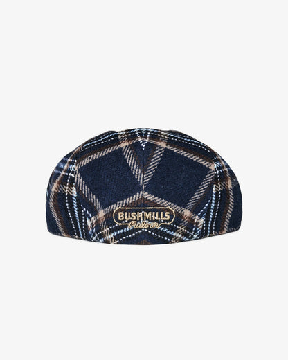 Malbon Bushmills Newsboy Cap - Blue Plaid