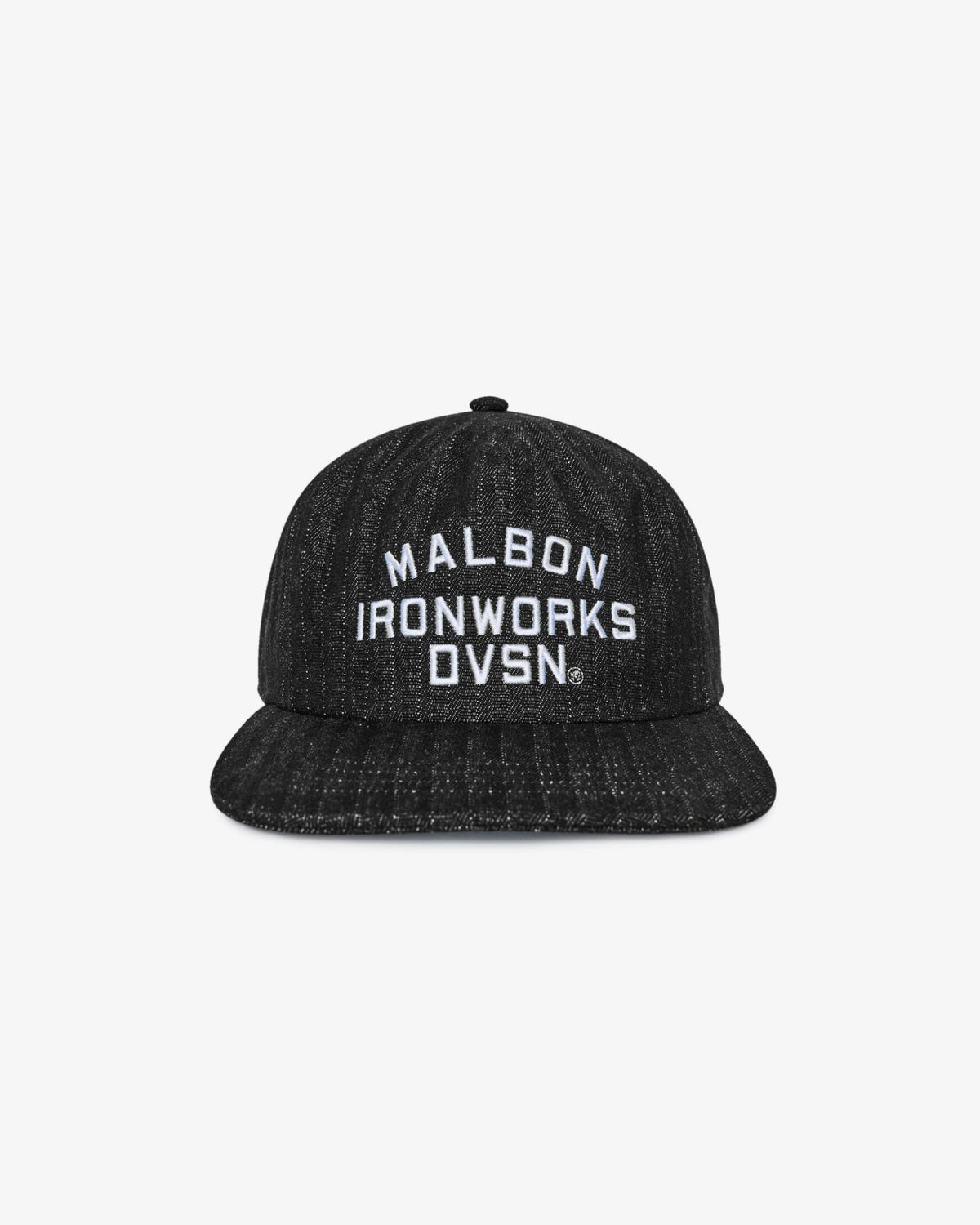 Malbon Foreman Snapback - Black Stone Washed Denim