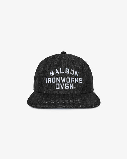 Malbon Foreman Snapback - Black Stone Washed Denim