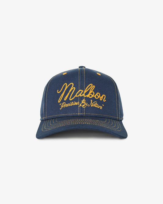 Malbon Precision Snapback - Dusty Navy