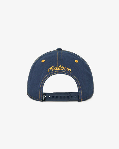 Malbon Precision Snapback - Dusty Navy