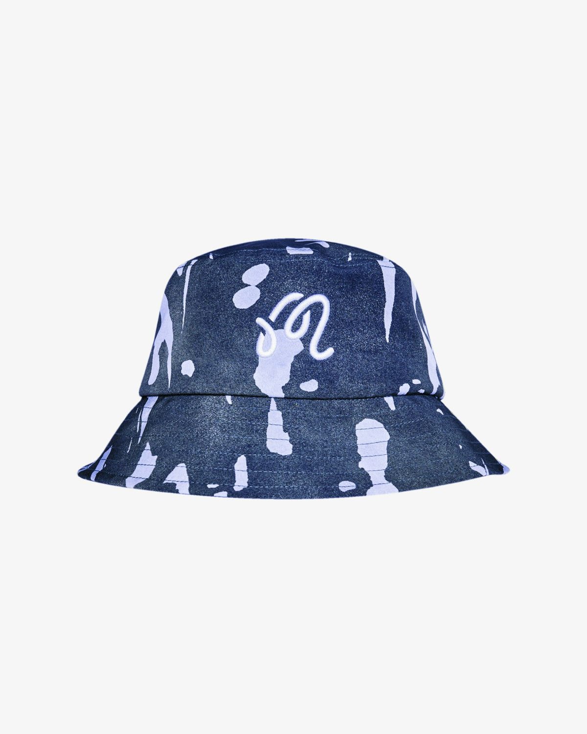 Malbon Inkwash Bucket Hat - Navy Inkwash