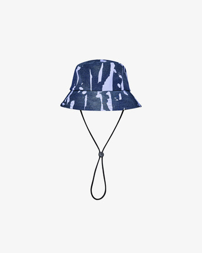 Malbon Inkwash Bucket Hat - Navy Inkwash