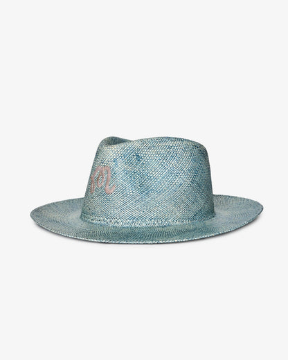 Malbon Indigo Straw Hat - Indigo