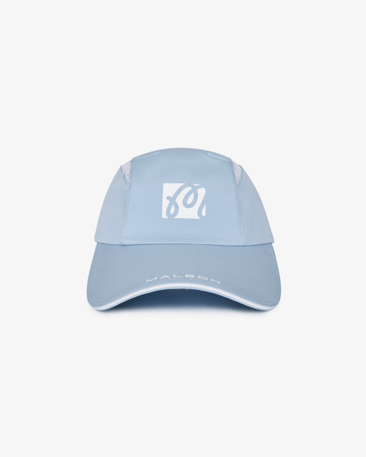 Malbon Performance Mesh Panel Bungee Hat - Subdued Blue