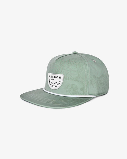 Malbon Golf And Tackle Snapback - Steel Ripple