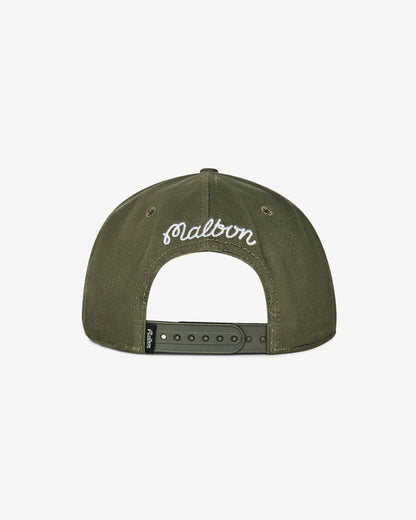 Malbon Benchmark Snapback - Military Green