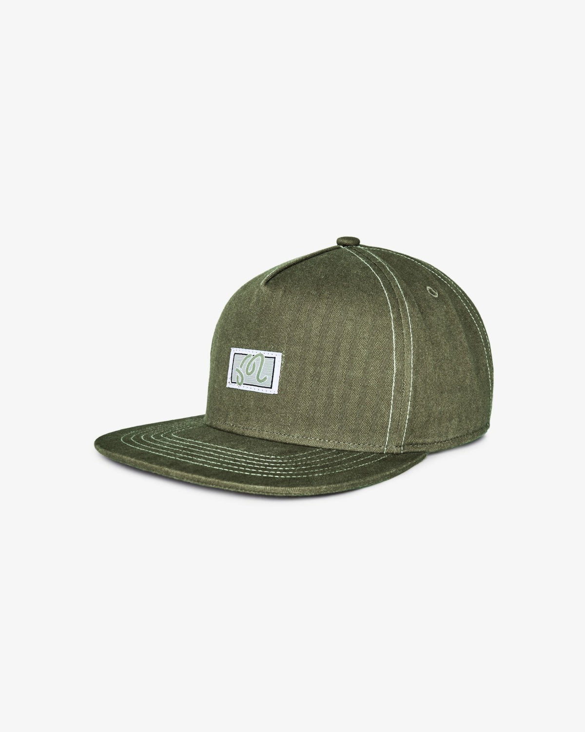 Malbon Station Snapback - Military Green