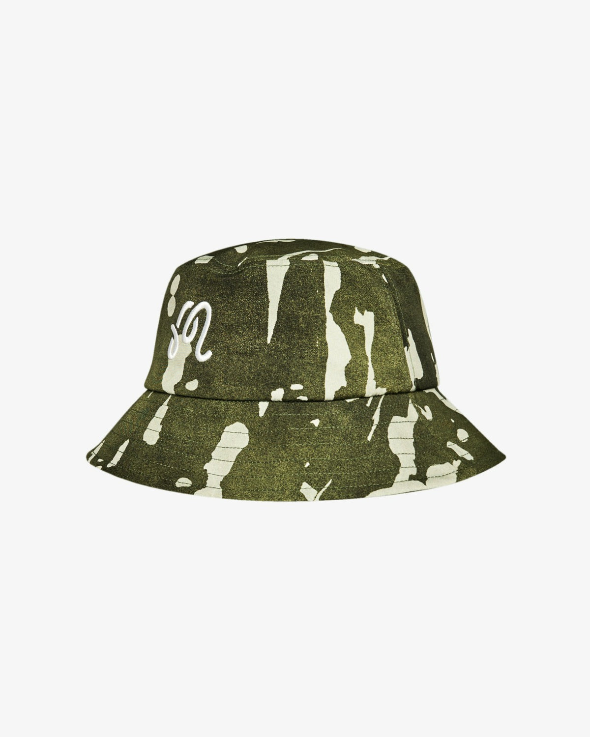 Malbon Inkwash Bucket Hat - Olive Inkwash