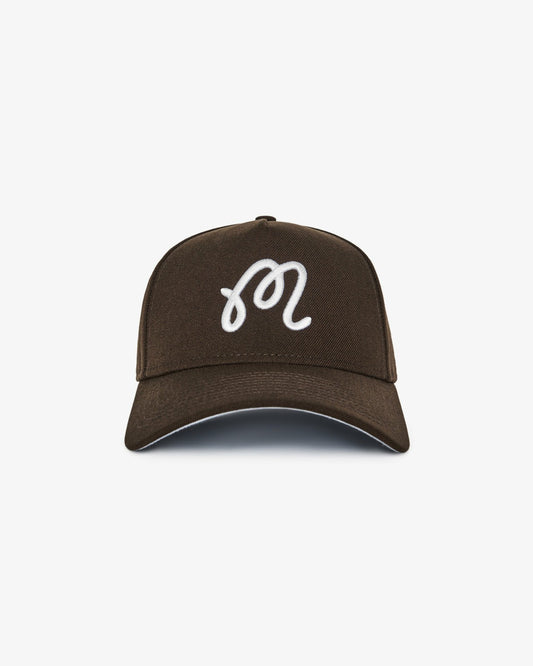 Malbon Malbon X New Era 9forty A-Frame M Script - Walnut