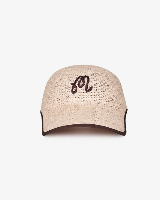 Malbon Ramon Straw Cap - Egret