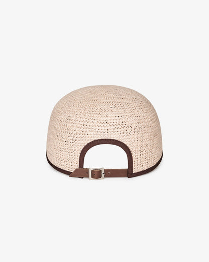 Malbon Ramon Straw Cap - Egret