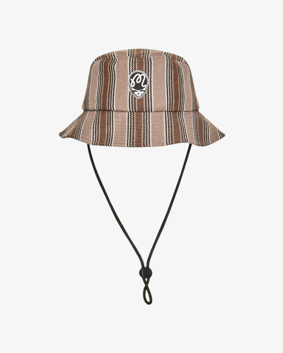 Malbon Grateful Stealie Blanket Bucket Hat - Brown