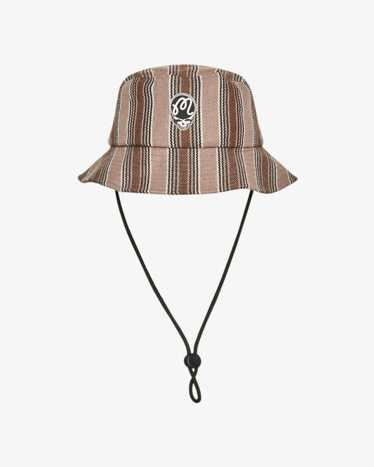 Malbon Grateful Stealie Blanket Bucket Hat - Brown