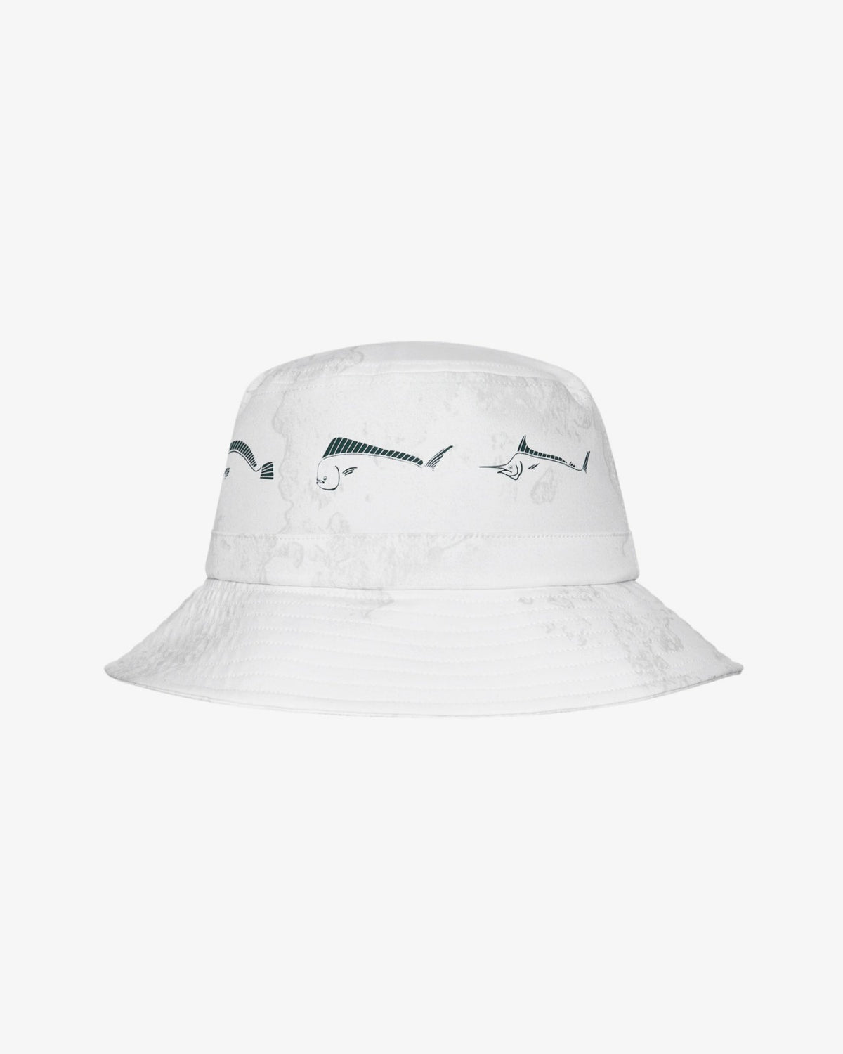 Malbon Golf And Tackle Bucket Hat - White Ripple