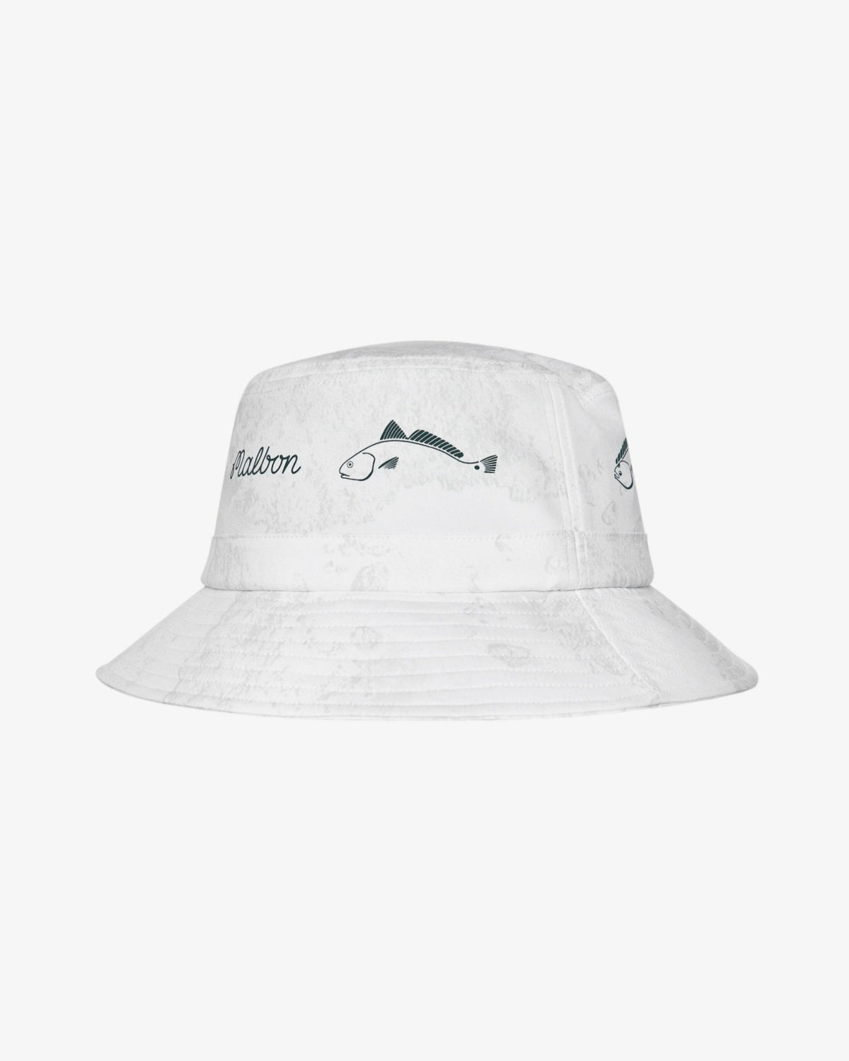 Malbon Golf And Tackle Bucket Hat - White Ripple