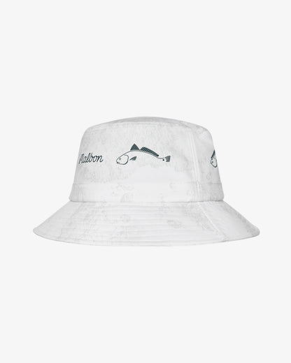 Malbon Golf And Tackle Bucket Hat - White Ripple