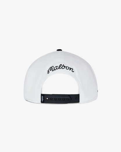 Malbon Stallion Snapback - White / Black