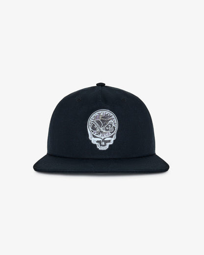 Malbon Grateful Dead Companion Snapback - Black