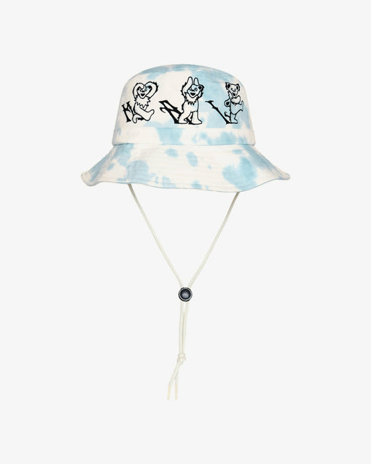 Malbon Grateful Dead Alphabet Bucket Hat - Light Blue