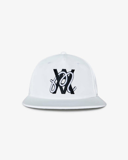 Malbon Arsham Fracture Snapback - White