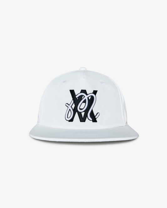 Malbon Arsham Fracture Snapback - White