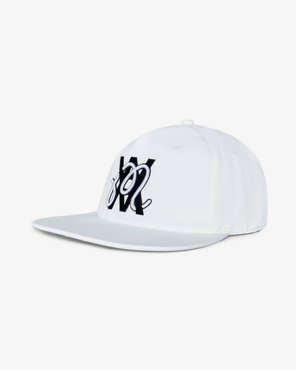 Malbon Arsham Fracture Snapback - White