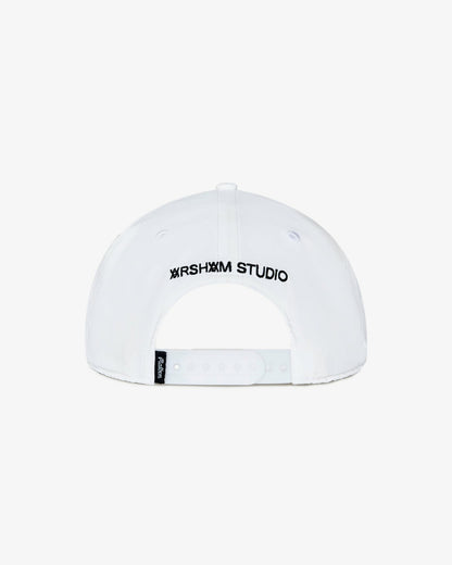 Malbon Arsham Fracture Snapback - White
