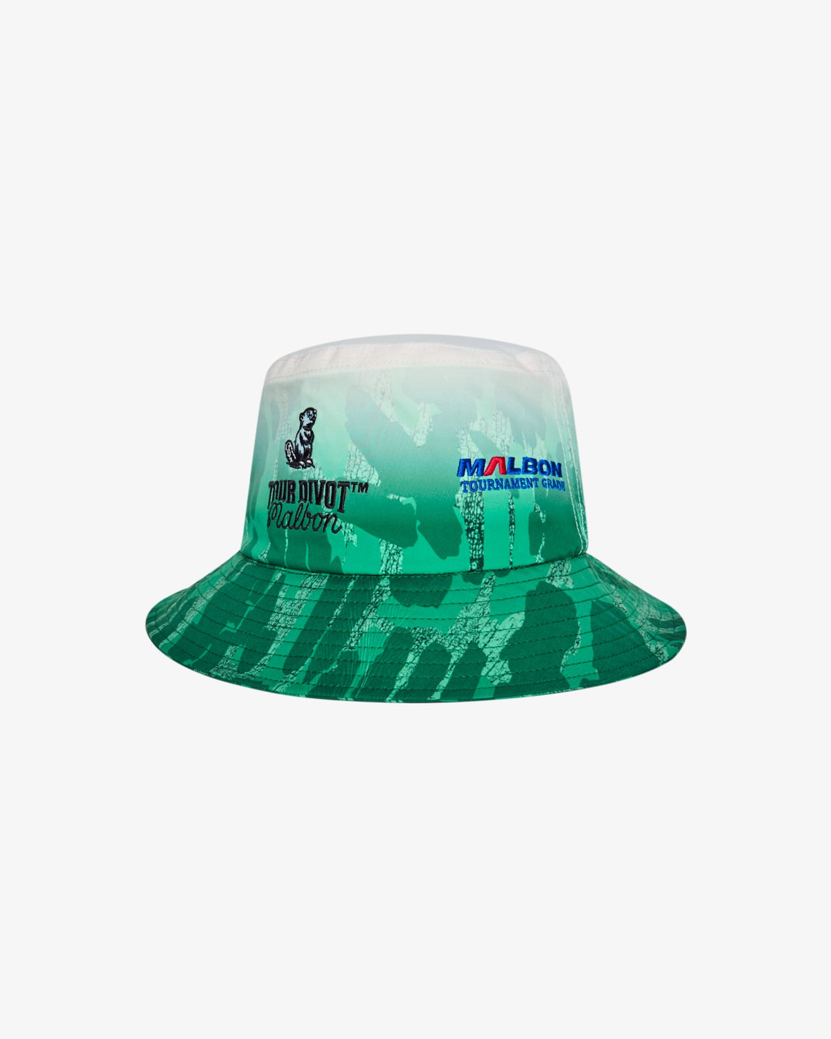 Malbon Sponsors Bucket Hat - Divot Camo Jungle Gradient