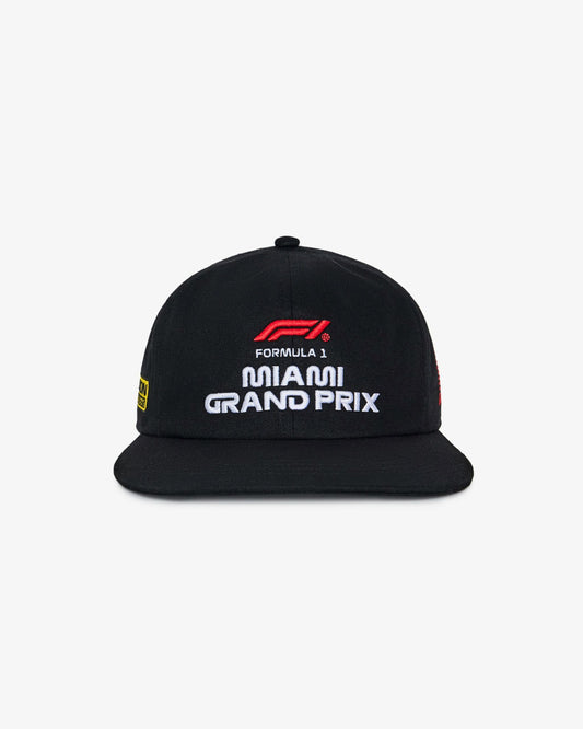 Malbon Grand Prix Tune-Up Snapback - Black