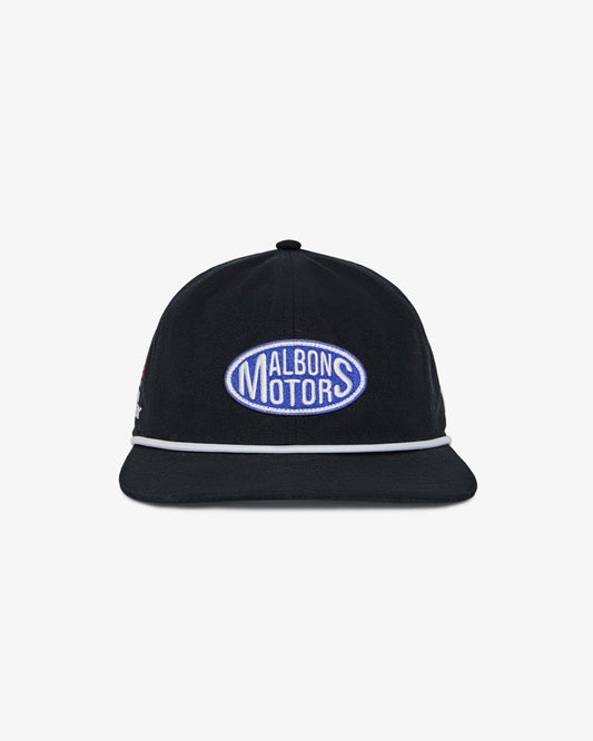 Malbon Grand Prix Speed Shop Rope Hat - Black