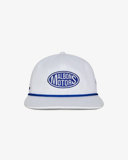 Malbon Grand Prix Speed Shop Rope Hat - White