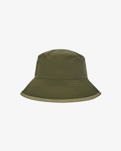 Malbon Ripstop Bucket Hat - Dark Olive